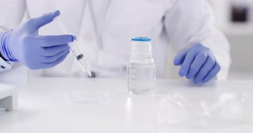 Scientist Working in Bright Research Laboratory