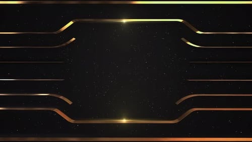 Elegant Gold Lines Abstract Animated Background