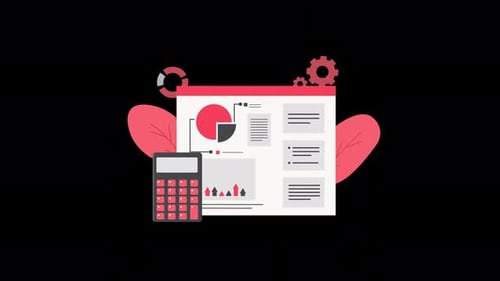Flat Design Business Data Analytics Animation