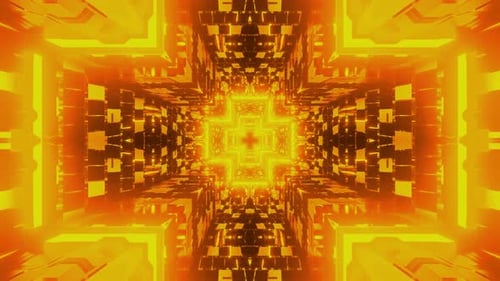 Vibrant Psychedelic Tunnel Background Animation