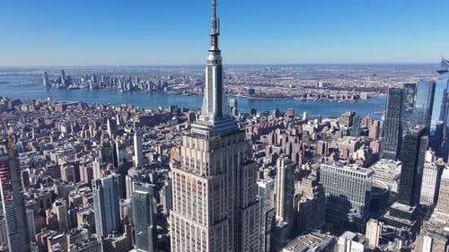 Empire State Building At Manhattan In New York United States.