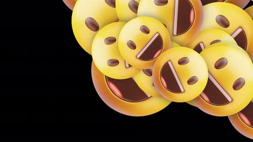 3D Emojis Transition 4K Alpha channel