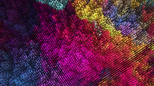 Abstract Colorful Cube Background V1