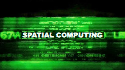 Spatial Computing Title Reveal With Glitch Effect