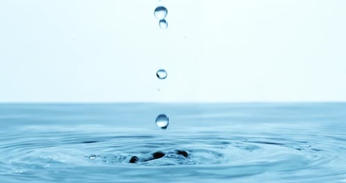 Water Drops close-up of water falls in a super slow motion. Shot on super slow motion camera 1600