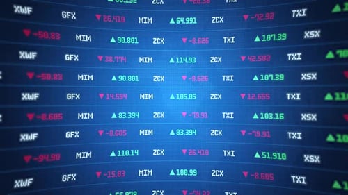 Stock Market Tickers and Stock Market Graphs