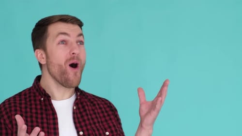 Man Looks Shocked, Surprised, and Amazed