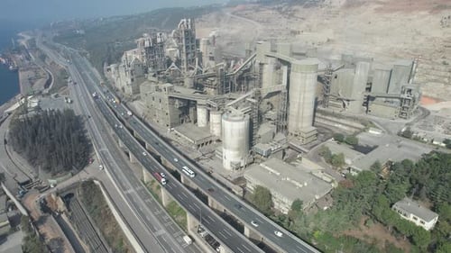 Aerial Cement Factory
