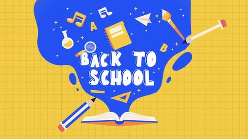 Back to School Illustrated Design with Creative Educational Elements