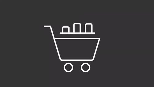 Retail data white line animation