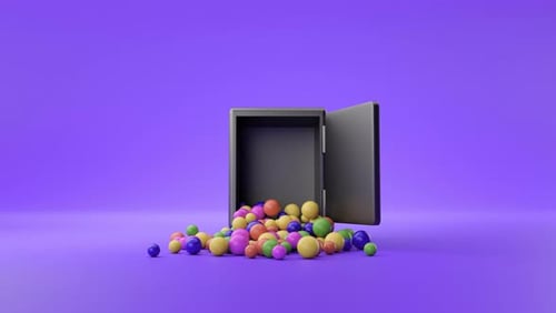 Des boules vibrantes explosent depuis Purple Vault