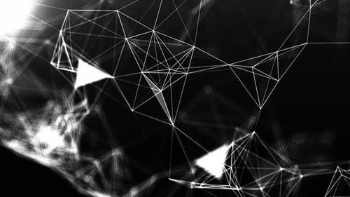 Abstract Digital White Lines and Triangles