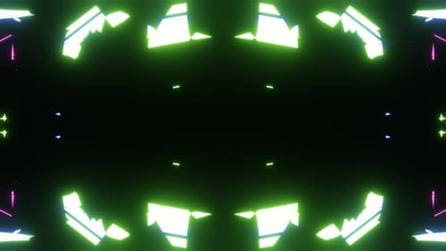 Vibrant 3D Digital Motion Animation of an Abstract Musical Background