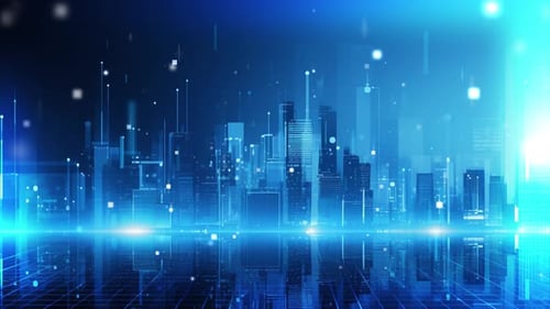 Blue Corporate Background Loop