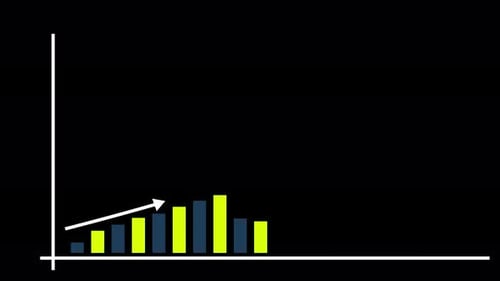Modern Animated Bar Graph for Business Growth