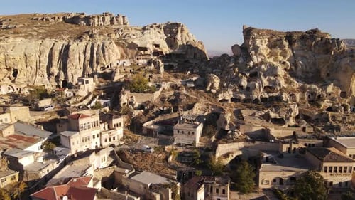 Cappadocia Aerial View of Historical City in Turkey