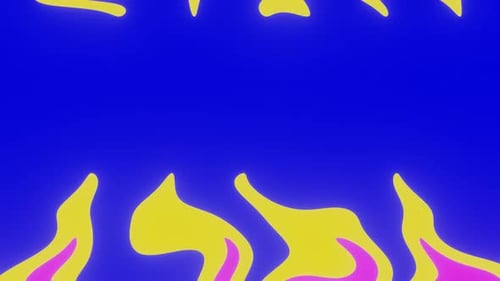 Vivid Neon Fluid Abstract Waves Seamless Loop Background