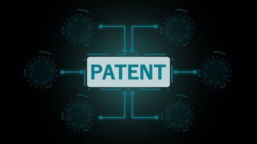 Animated Patent Network Diagram Title Reveal