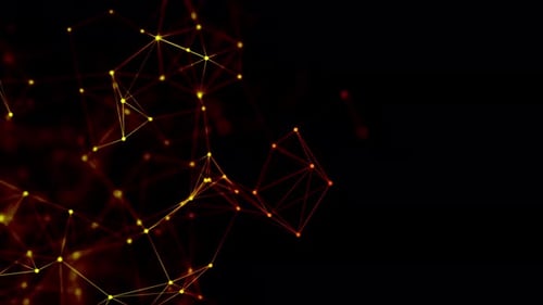 Abstract Glowing Plexus Network Background Loop V13