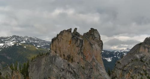 Jagged Mountain Peak. British Columbia, Canada.