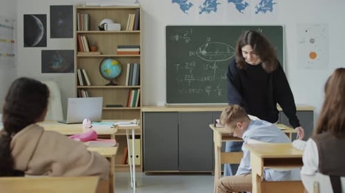 Teen Boy Bullying His Classmate