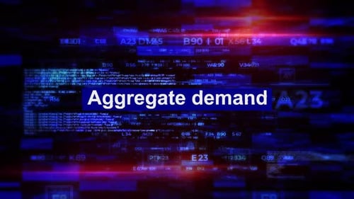 Aggregate Demand Words In Economics Hi Tech Backgrounds