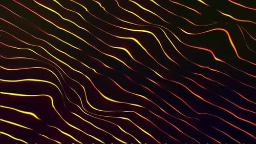 Abstract Glowing Wavy Lines Dynamic Background