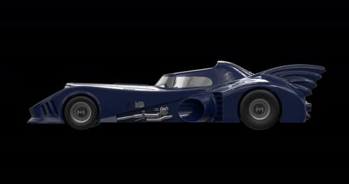 Voiture futuriste sur fond transparent