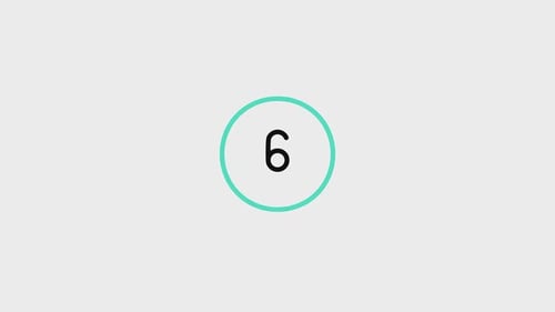 Clean Minimalist Circle Countdown Timer Progress Bar