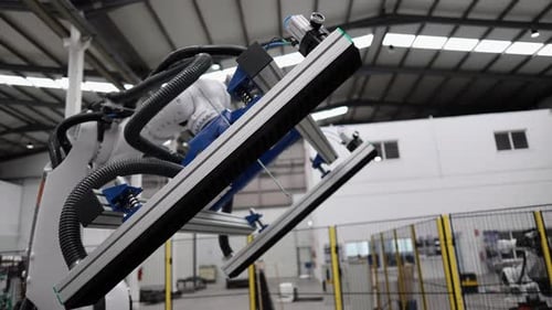 Automated Robot Arm in Factory Setting