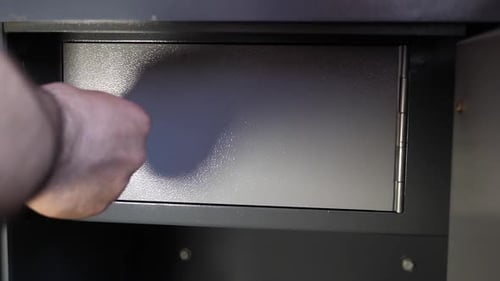 Opening Locked Safe, Retrieving Stored Money