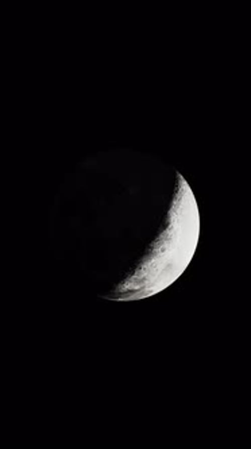 The Partially Sundrenched Lunar Landscape in View From Above Vertical