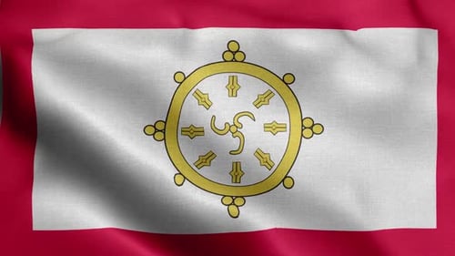 Vorderseite mit Sikkim-Flagge