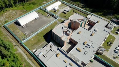 Fraser Regional Correctional Centre - Correctional Facility In Maple Ridge, Canada. - aerial shot