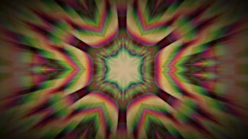 Colorful Psychedelic Mirror Pattern Animation