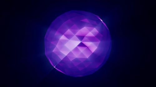 Pulsating Geometric Crystal Sphere Loop