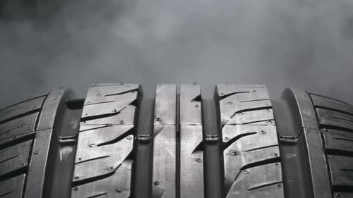 Tire Burning Due To Friction On Asphalt