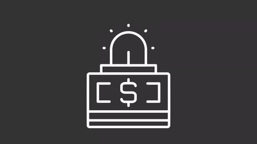 Emergency fund white line animation