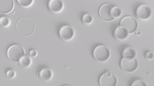 Minimalist 3D White Rings Clean Abstract Background Animation