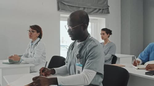 Medical Professionals Attend a Healthcare Training Seminar