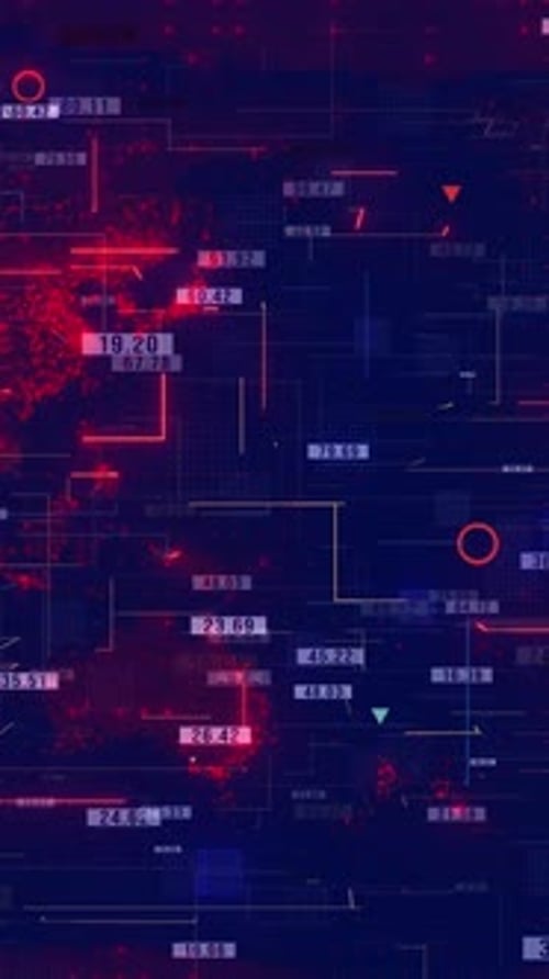 Vertical Video Futuristic CG Animation Background