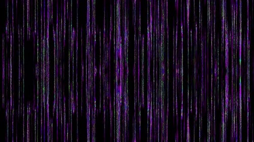 Moving Down Grunge Style Distorted Neon Color Lines Overlay Background Loop