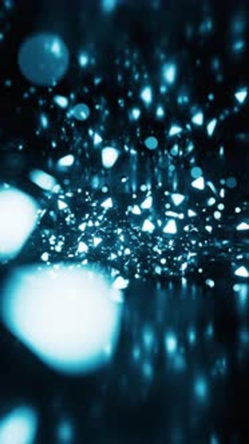 Glowing neon lights tunnel