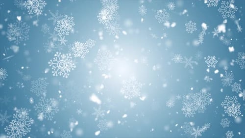 Christmas Snowflake Background Loop