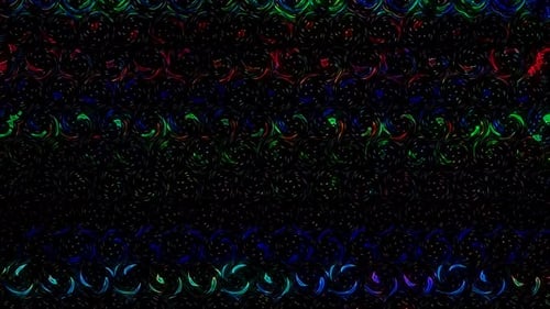 Dynamic Abstract Swirls Background Loop with Colorful Rainbow Hues