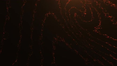 Abstract Red Energy Particle Flow Background Animation