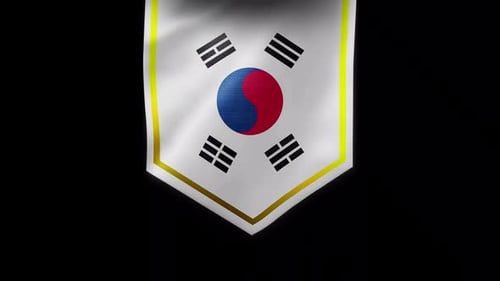 Banner da bandeira da Coreia do Sul