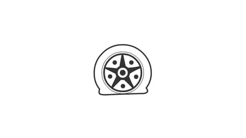 Car Tyre Puncture Icon