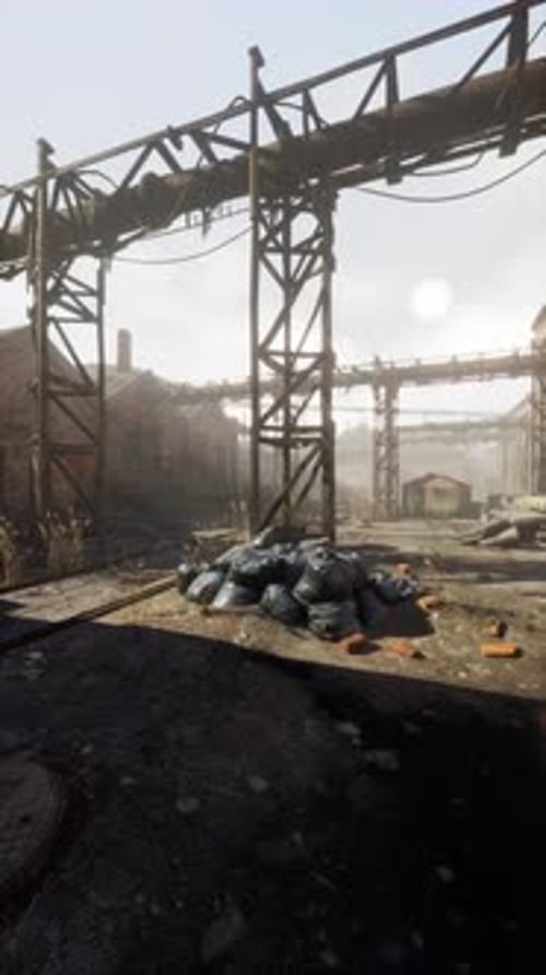 Devastation in the Old Factory District Vertical
