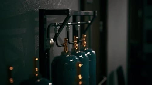 Old Oxygen Tank in the Factory